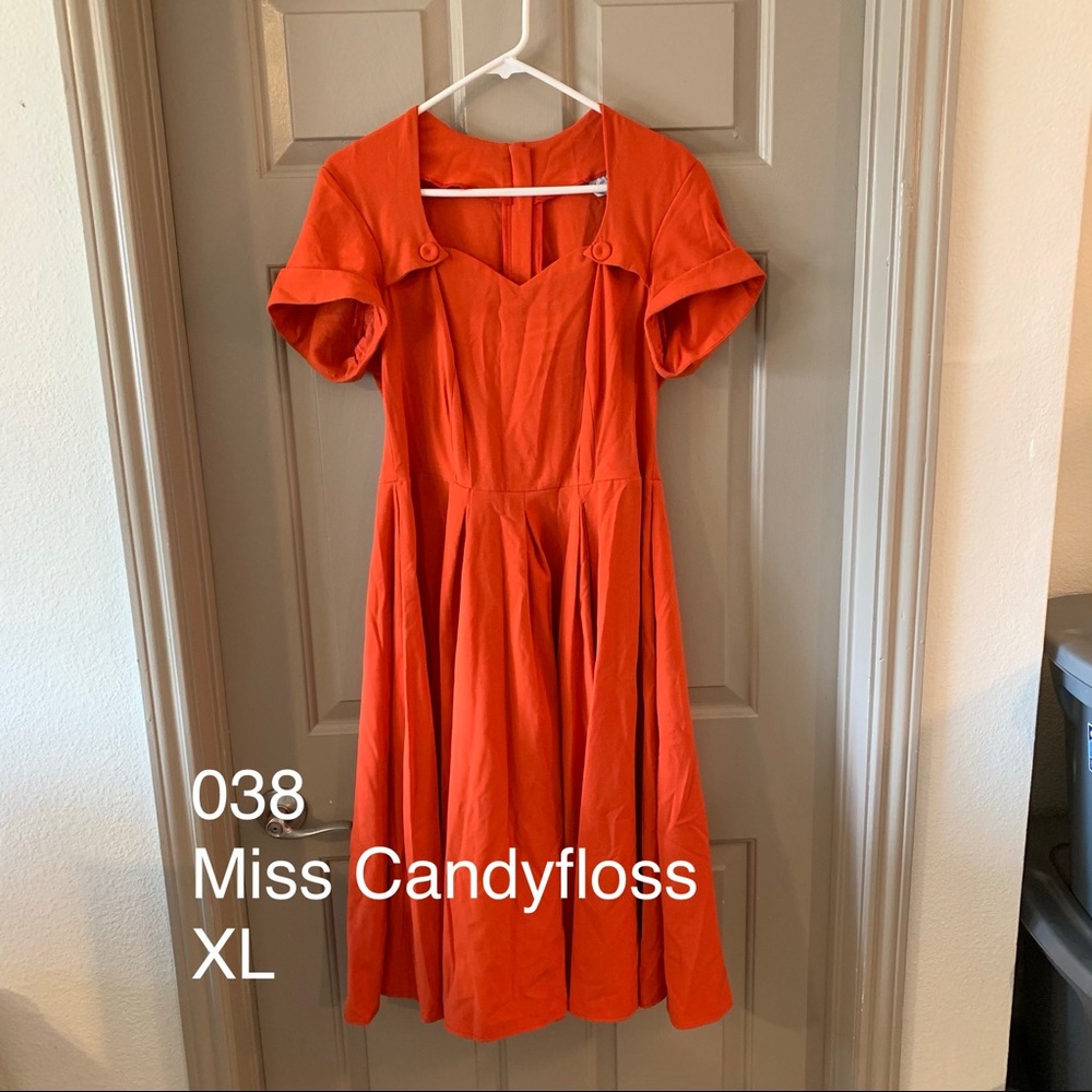 Miss Candyfloss Stella-Lee orange dress